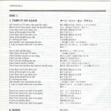 Genesis - Three Sides Live, Bilingual lyric sheet